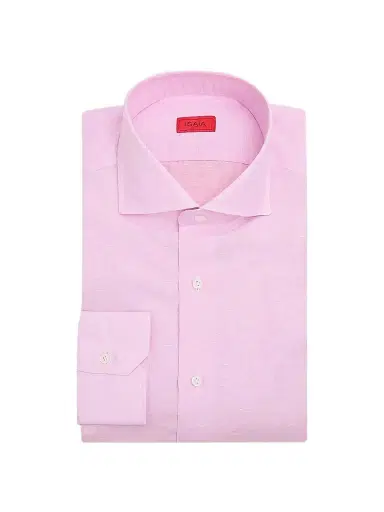 Isaia Men's Cotton-Linen Shirt | Thumbnail 1 Isaia Men's Cotton-Linen Shirt | Thumbnail 1