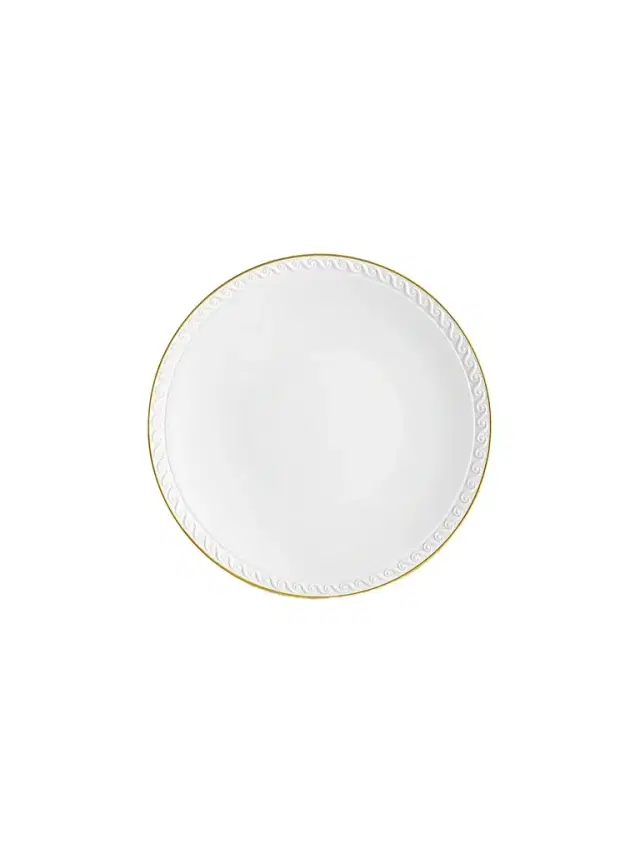 L'Objet Neptune Porcelain & 24K Gold Dessert Plate