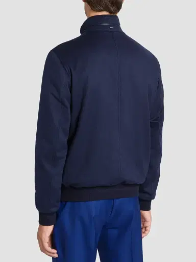 Stefano Ricci Men's Cashmere and Lambskin Leather Blouson Jacket | Thumbnail 4 Stefano Ricci Men's Cashmere and Lambskin Leather Blouson Jacket | Thumbnail 4