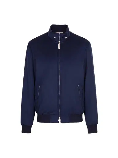 Stefano Ricci Men's Cashmere and Lambskin Leather Blouson Jacket | Thumbnail 1 Stefano Ricci Men's Cashmere and Lambskin Leather Blouson Jacket | Thumbnail 1