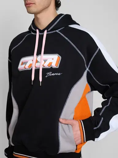 Casablanca Men's Colorblock Cotton Hoodie | Thumbnail 5