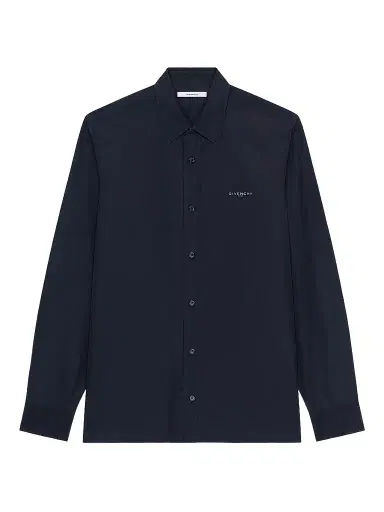 Givenchy Men's Shirt in Poplin with Cut-Thread | Thumbnail 1