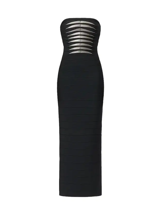 Hervé Léger Women's The Metallic Kayla Bandage Strapless Gown