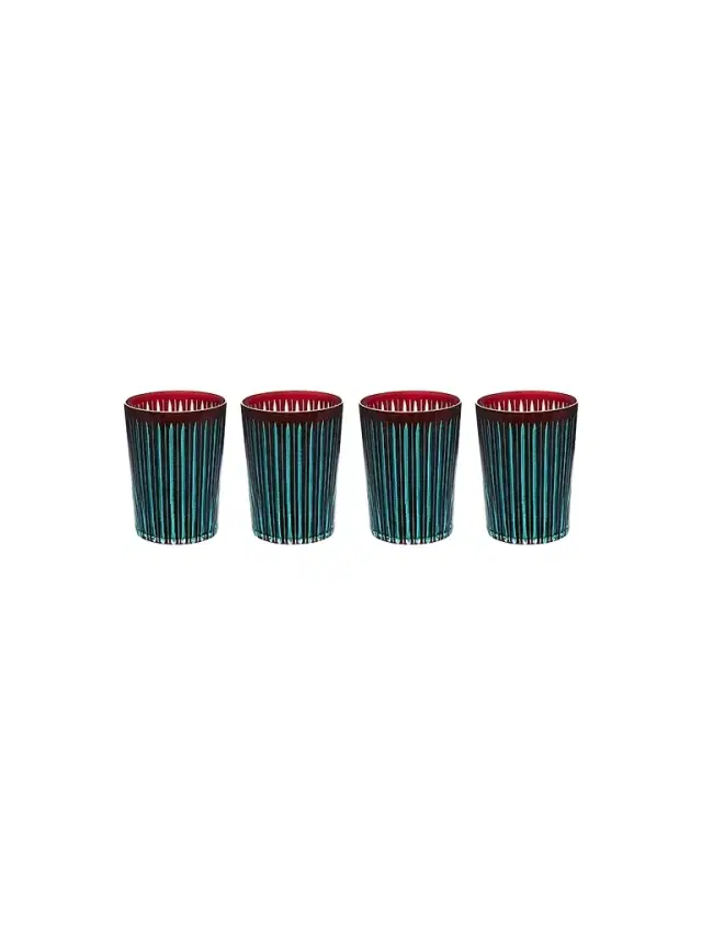 L'Objet Prism 4-Piece Highball Glass Set
