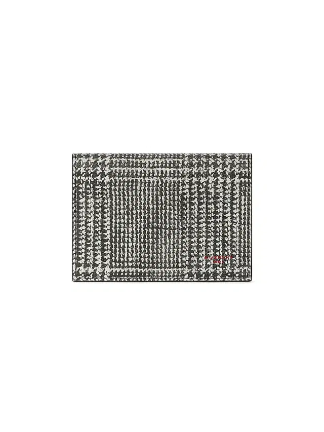 Givenchy Men's Flap Card Holder in Houndstooth Effect Leather
