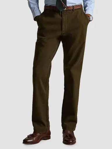 Polo Ralph Lauren Men's Winterized Twill Flat-Front Pants | Thumbnail 4 Polo Ralph Lauren Men's Winterized Twill Flat-Front Pants | Thumbnail 4