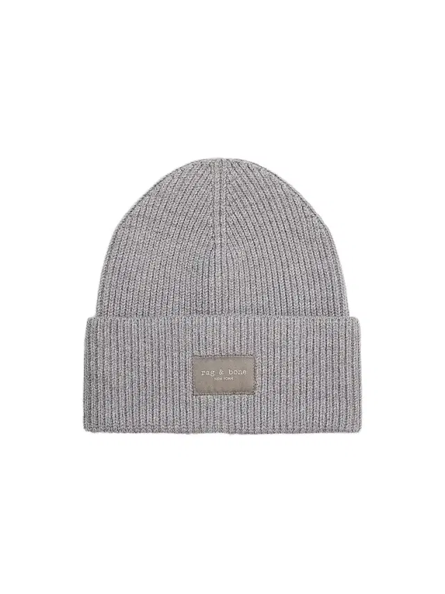 rag & bone Women's Blake Logo Wool Blend Beanie