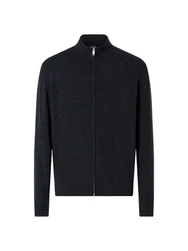 Zegna Men's 15milmil15 Wool Full Zip Cardigan | Thumbnail 1 Zegna Men's 15milmil15 Wool Full Zip Cardigan | Thumbnail 1