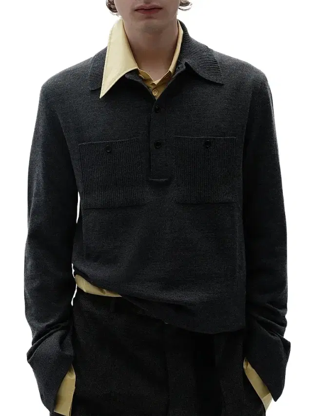 Bottega Veneta Men's Knit Merino-Wool Polo Sweater