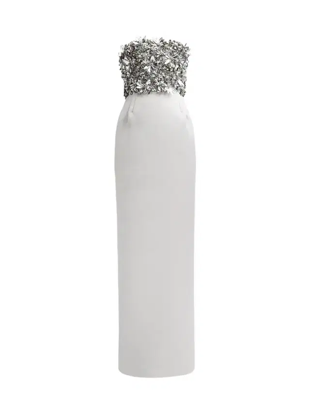 Atelier Prabal Gurung Women's Floral-Embellished Strapless Column Gown