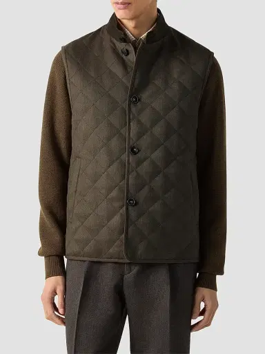 Zegna Men's Trofeo Wool Vest | Thumbnail 2 Zegna Men's Trofeo Wool Vest | Thumbnail 2