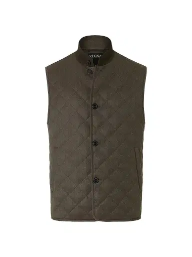 Zegna Men's Trofeo Wool Vest | Thumbnail 1 Zegna Men's Trofeo Wool Vest | Thumbnail 1
