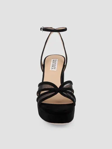 BADGLEY MISCHKA Women's Yohana 100MM Suede Sandals | Thumbnail 5