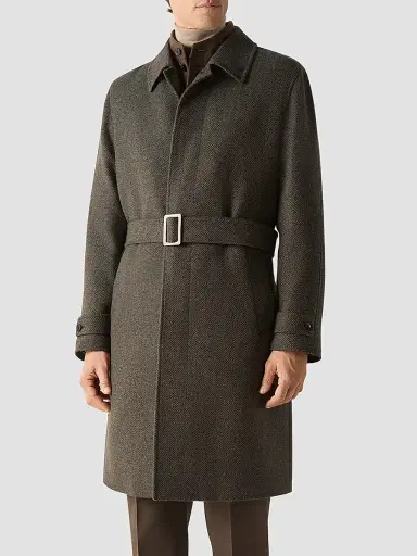 Zegna Men's Oasi Cashmere Trench Coat | Thumbnail 3 Zegna Men's Oasi Cashmere Trench Coat | Thumbnail 3