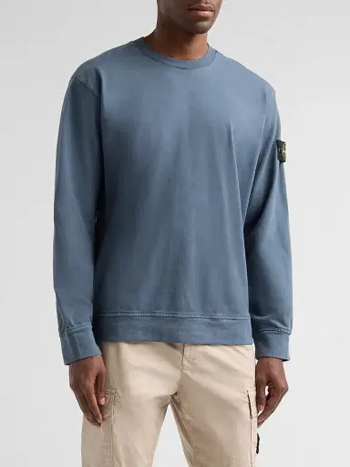 Stone Island Men's Felpa Cotton Sweatshirt | Thumbnail 4