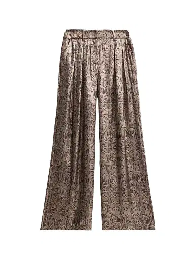 Ramy Brook Women's Oscar Metallic Python-Print Wide-Leg Pants | Thumbnail 1 Ramy Brook Women's Oscar Metallic Python-Print Wide-Leg Pants | Thumbnail 1