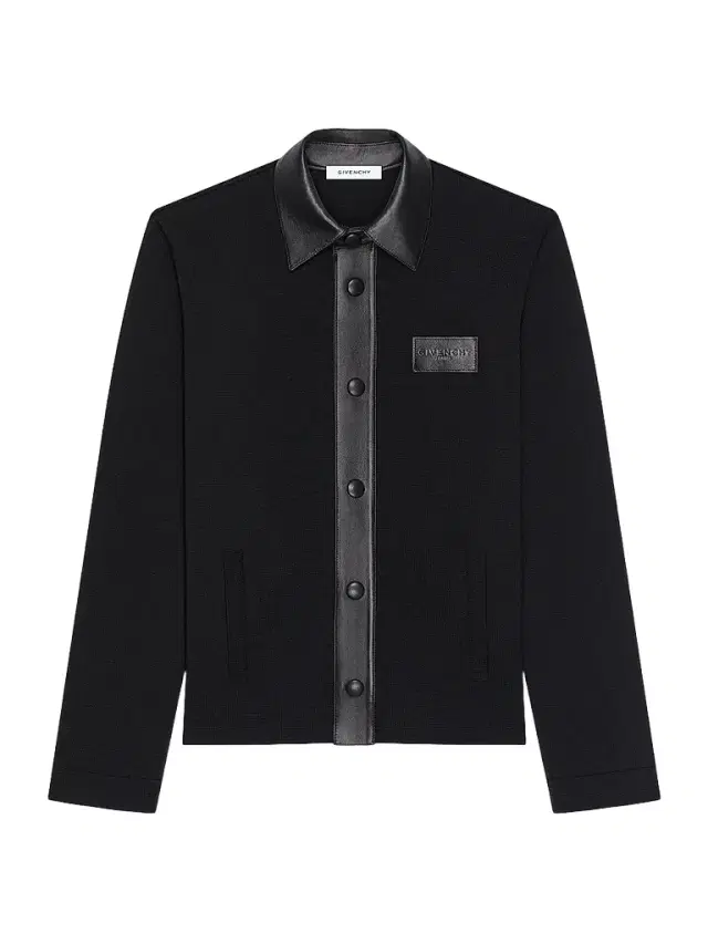 Men's Cardigan in Wool with Leather Details Men's Cardigan in Wool with Leather Details