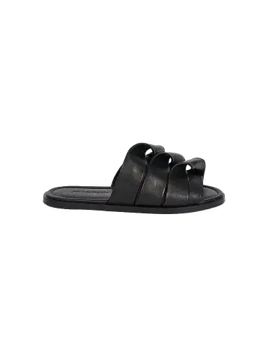 JW Anderson Women's Coil Rolled-Strap Leather Slides | Thumbnail 1 JW Anderson Women's Coil Rolled-Strap Leather Slides | Thumbnail 1