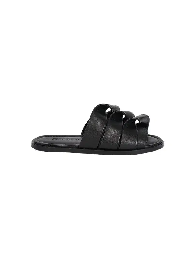 Women's Coil Rolled-Strap Leather Slides