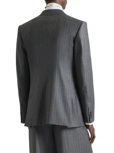 Givenchy Men's Double-Breasted Fitted Striped Jacket in Wool | Thumbnail 4