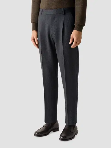 Zegna Men's Wool and Cashmere Pants | Thumbnail 2 Zegna Men's Wool and Cashmere Pants | Thumbnail 2