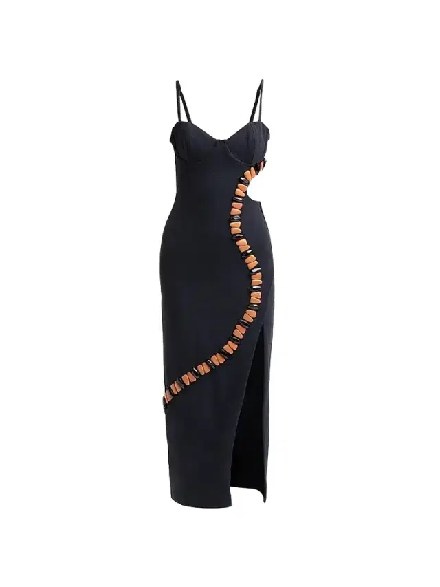 PatBo Women's Delya Stone Knit Midi Dress