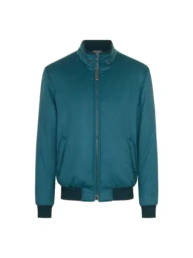 Stefano Ricci Men's Cashmere and Lambskin Leather Blouson Jacket | Thumbnail 1 Stefano Ricci Men's Cashmere and Lambskin Leather Blouson Jacket | Thumbnail 1