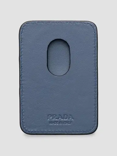 Prada Men's Saffiano Leather Card Holder | Thumbnail 2 Prada Men's Saffiano Leather Card Holder | Thumbnail 2