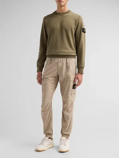 Stone Island Men's Felpa Cotton Crewneck Sweatshirt | Thumbnail 2