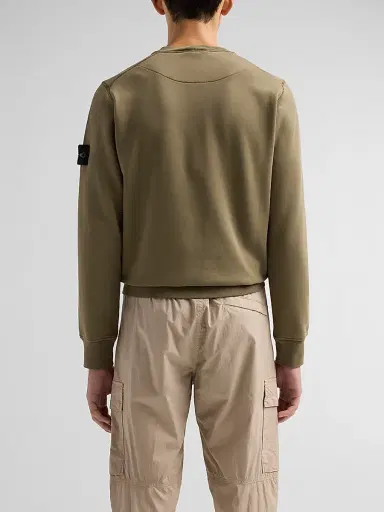 Stone Island Men's Felpa Cotton Crewneck Sweatshirt | Thumbnail 3