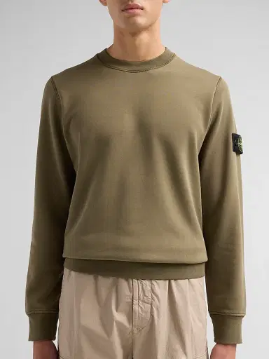 Stone Island Men's Felpa Cotton Crewneck Sweatshirt | Thumbnail 5