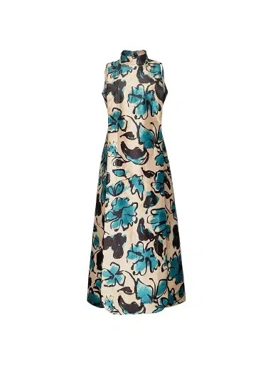 Frances Valentine Women's Carlyle Abstract Meadow Maxi Dress | Thumbnail 1
