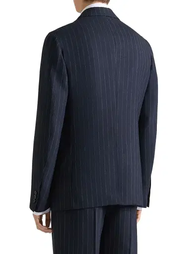 Givenchy Men's Single-Breasted Deconstructed Striped Jacket in Wool | Thumbnail 4