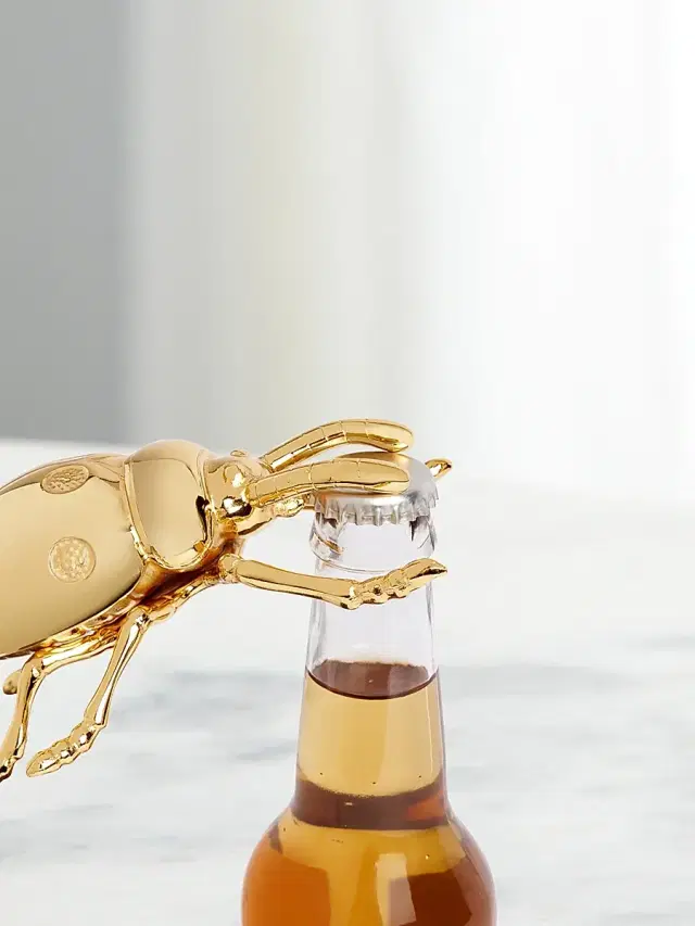 L'Objet 24K-Gold-Plated Ladybug Bottle Opener