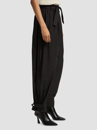 DEREK LAM 10 CROSBY Women's Connor Cotton-Poplin Tapered Self-Belt Pants | Thumbnail 4