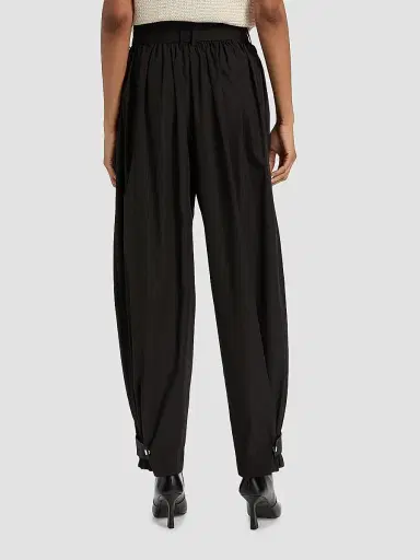 DEREK LAM 10 CROSBY Women's Connor Cotton-Poplin Tapered Self-Belt Pants | Thumbnail 5