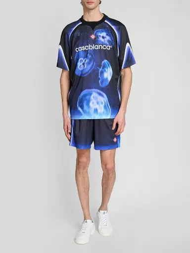 Casablanca Men's Football Mesh Shorts | Thumbnail 2