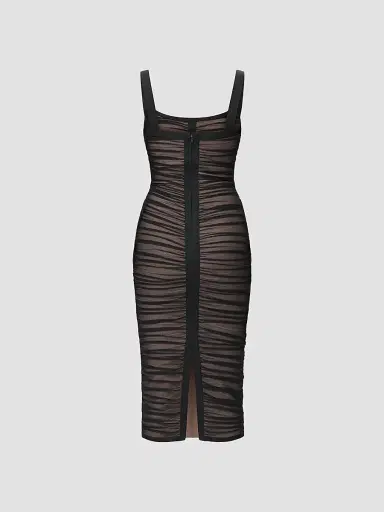 Hervé Léger Women's The Gloria Bandage Midi Dress | Thumbnail 7