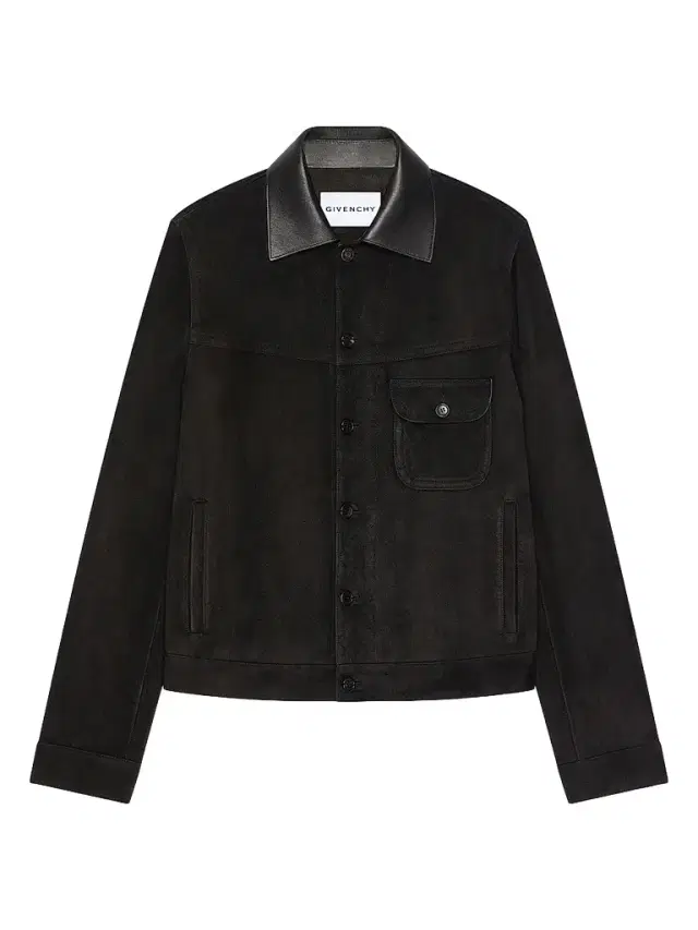 Givenchy Men's Jacket in Suede with Asymmetrical Pocket