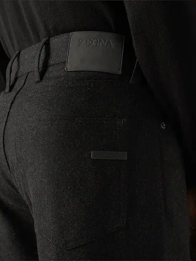 Zegna Men's Wool and Cashmere Roccia Pants | Thumbnail 5 Zegna Men's Wool and Cashmere Roccia Pants | Thumbnail 5