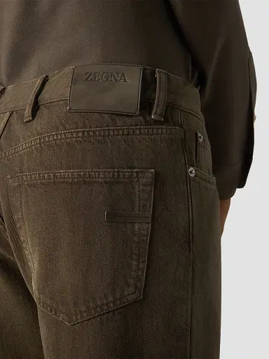 Zegna Men's Cotton Roccia Jeans | Thumbnail 6 Zegna Men's Cotton Roccia Jeans | Thumbnail 6