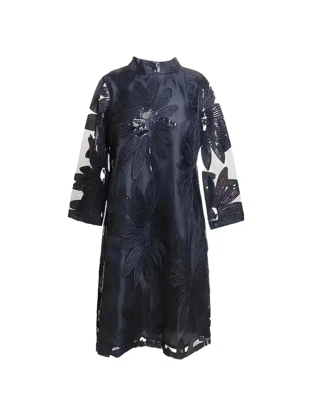 Frances Valentine Women's Diplomat Floral Appliqué Mini Dress