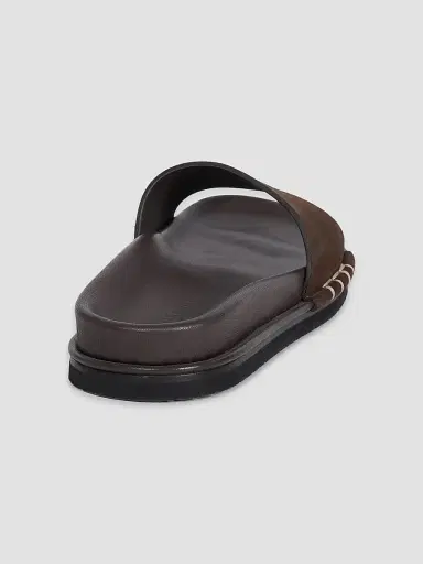 JW Anderson Women's Penny Loafer-Style Suede Slide Sandals | Thumbnail 3