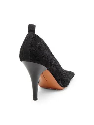 Stella McCartney Women's 95MM Lace Square-Toe Pumps | Thumbnail 3