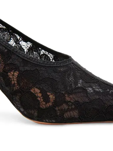 Stella McCartney Women's 95MM Lace Square-Toe Pumps | Thumbnail 5