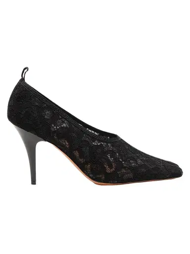 Stella McCartney Women's 95MM Lace Square-Toe Pumps | Thumbnail 1