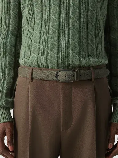 Zegna Men's Nubuck Belt | Thumbnail 2 Zegna Men's Nubuck Belt | Thumbnail 2
