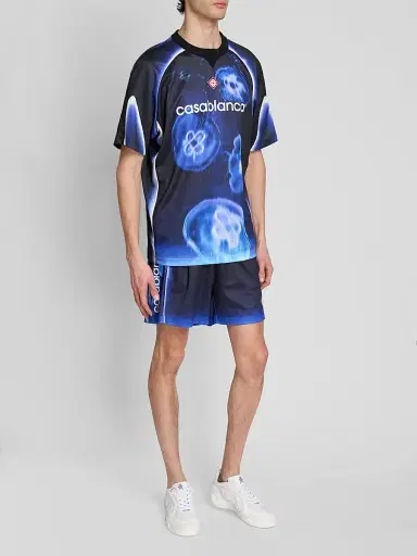 Casablanca Men's Short-Sleeve Football Top | Thumbnail 2