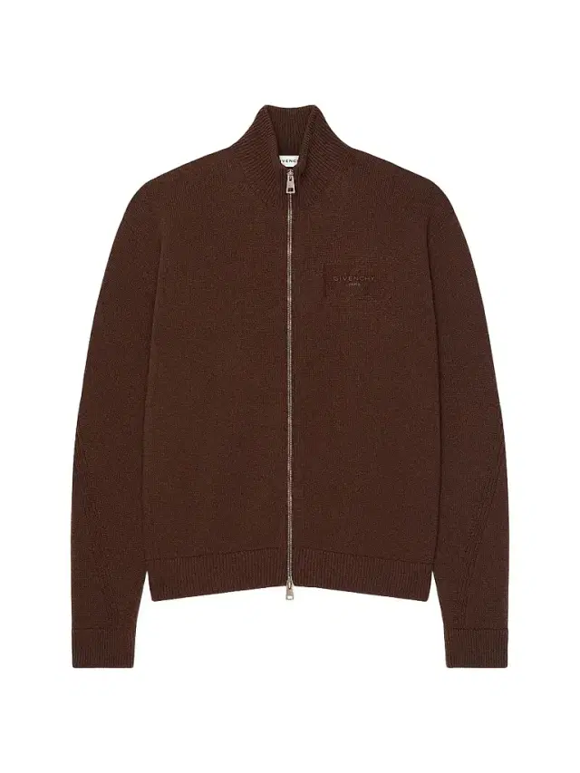 Givenchy Men's Couture Seam Zipped Cardigan in Wool and Cashmere