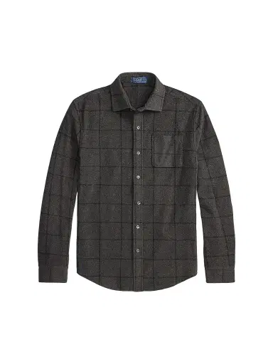 Polo Ralph Lauren Men's Glen Plaid Stretch-Knit Flannel Shirt | Thumbnail 1 Polo Ralph Lauren Men's Glen Plaid Stretch-Knit Flannel Shirt | Thumbnail 1